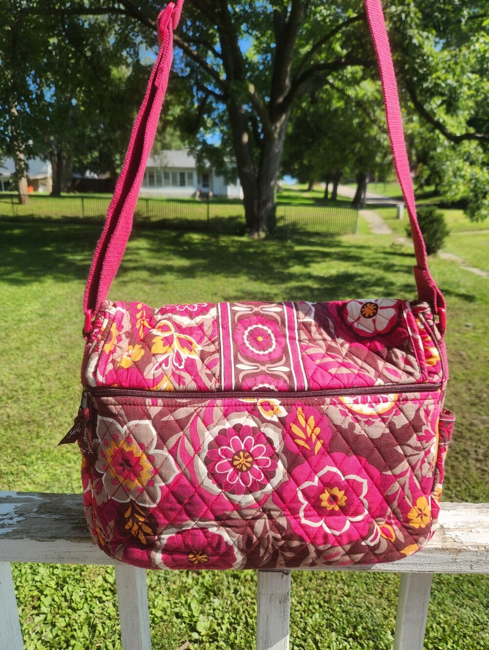 Vera Bradley Carnaby Little Betsey Quilted shoulder bag EUC - Picture 3 of 12